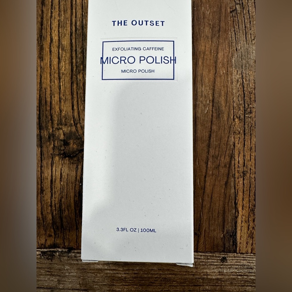 The Outset Micro Polish Exfoliating Caffeine Facial Scrub - White